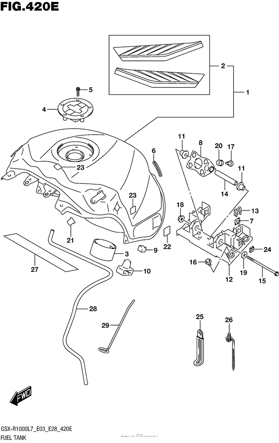 Fuel Tank (Gsx-R1000L7 E33) (Ysf)
