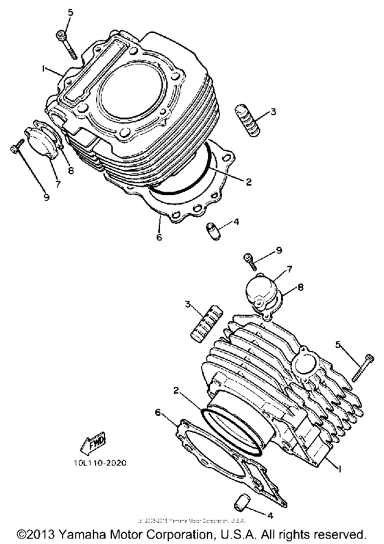 XV750UC Цилиндры