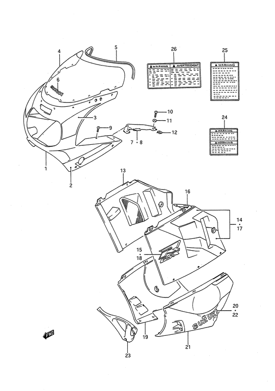 Cowling body