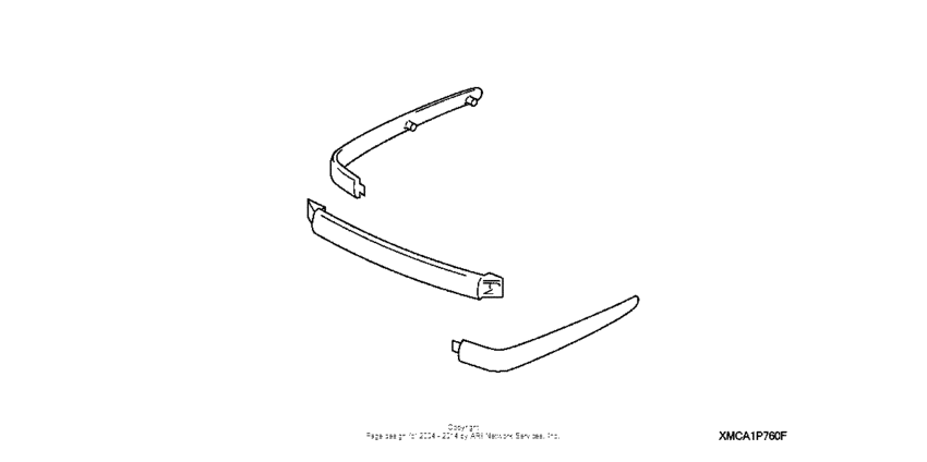 GL1800 (ABS) Trunk molding kit (chrome)