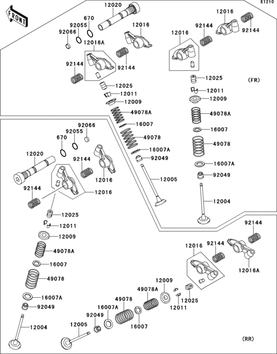 VN1500 Клапана