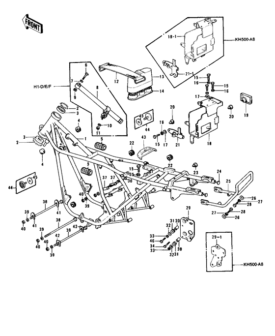 Frame/frame fittings