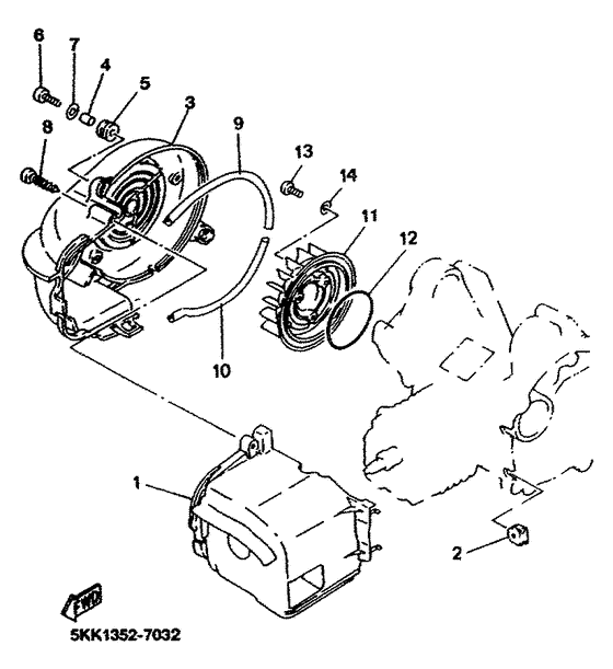 YN100 Air shroud. fan