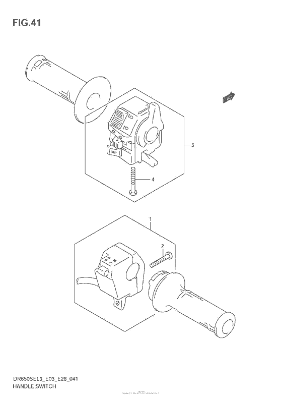 Handle Switch (Dr650Sel3 E03)