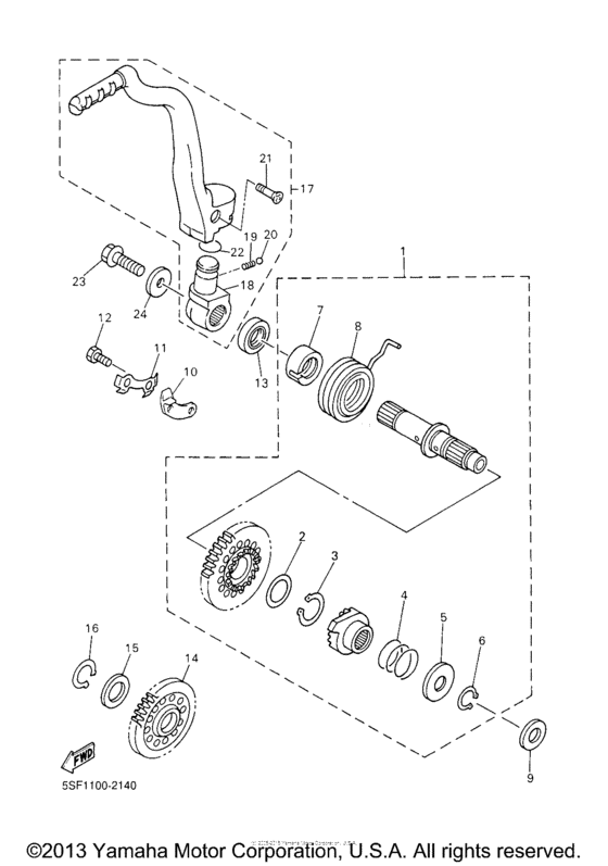 YZ426FP Стартер