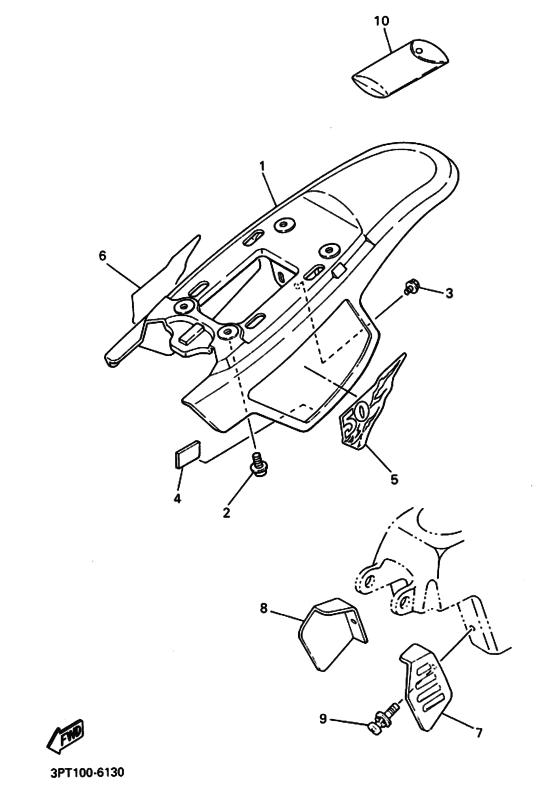 PW50 Боковая крышка