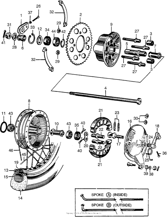 Rear wheel i