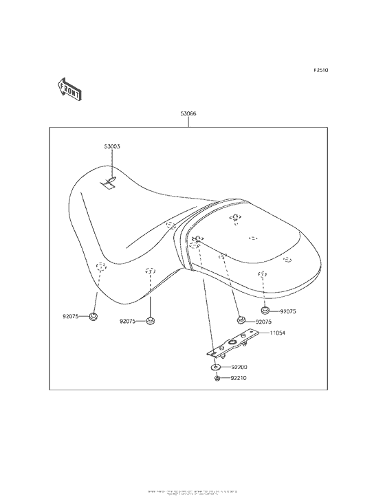 VN900 Сиденье