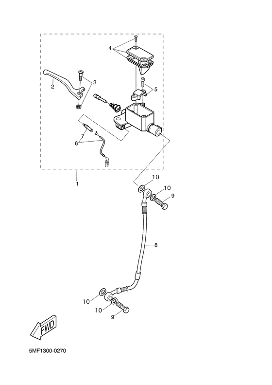 XN150 Главный тормозной цилиндр
