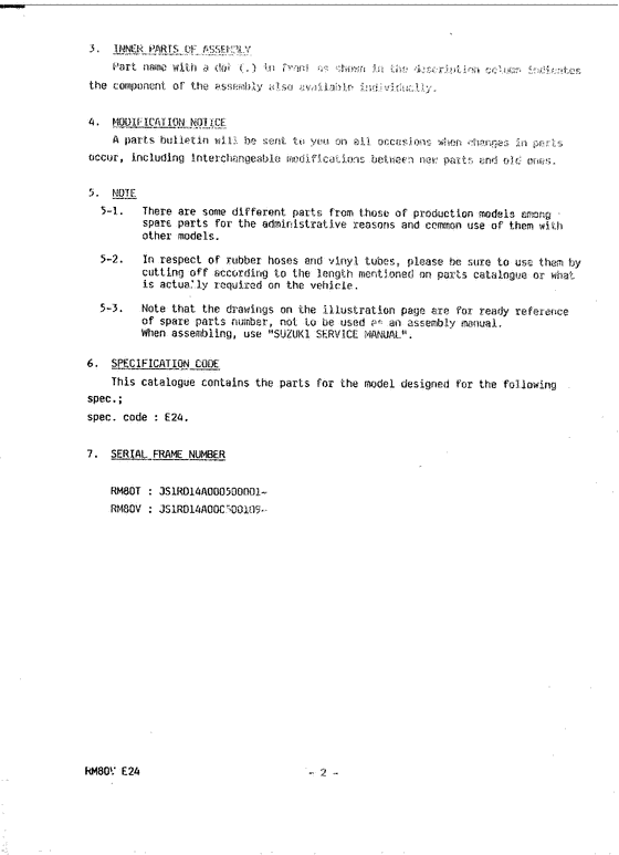 RM80 Catalog preface