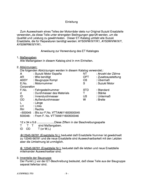 AY50 Catalog preface