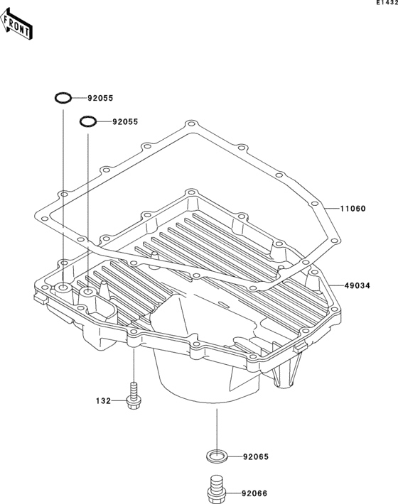 ZX600 Поддон картера