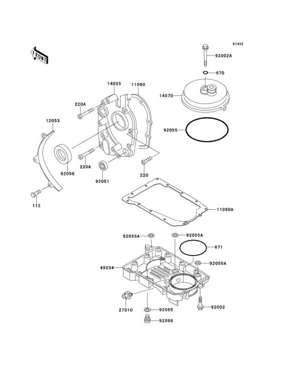 Breather body/oil pan