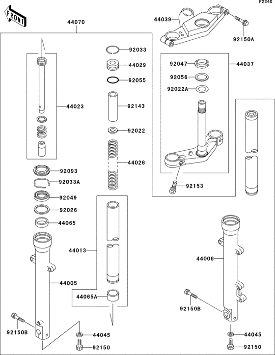Front fork(d6f)