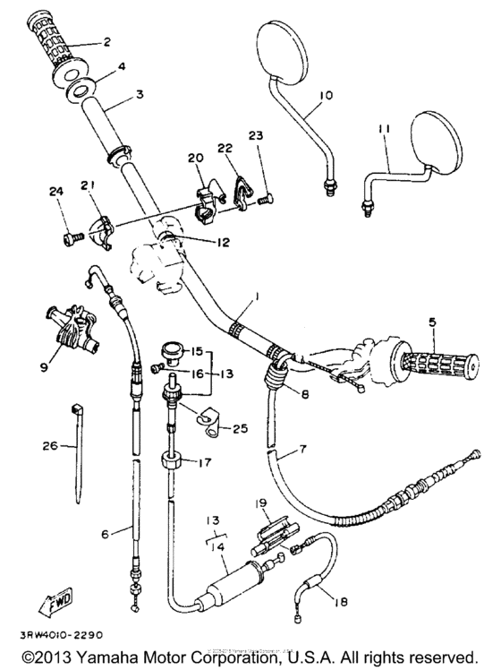 Handle cable