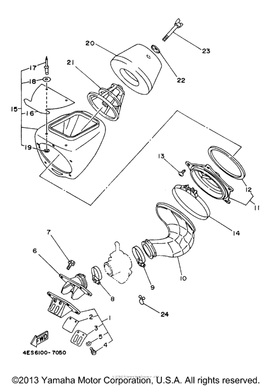 YZ80J1 Впускная система