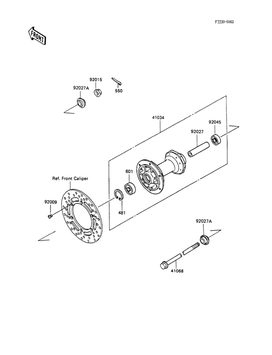  Переднее колесо