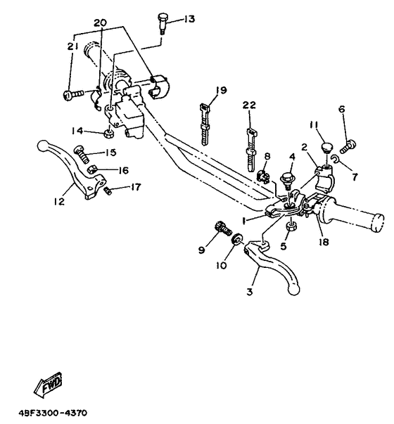 Handle switch. lever