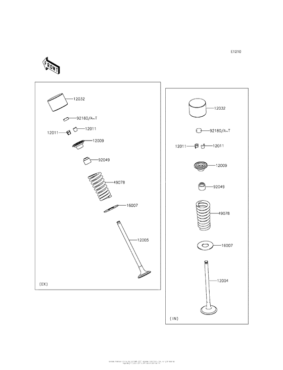 EX300 Клапана