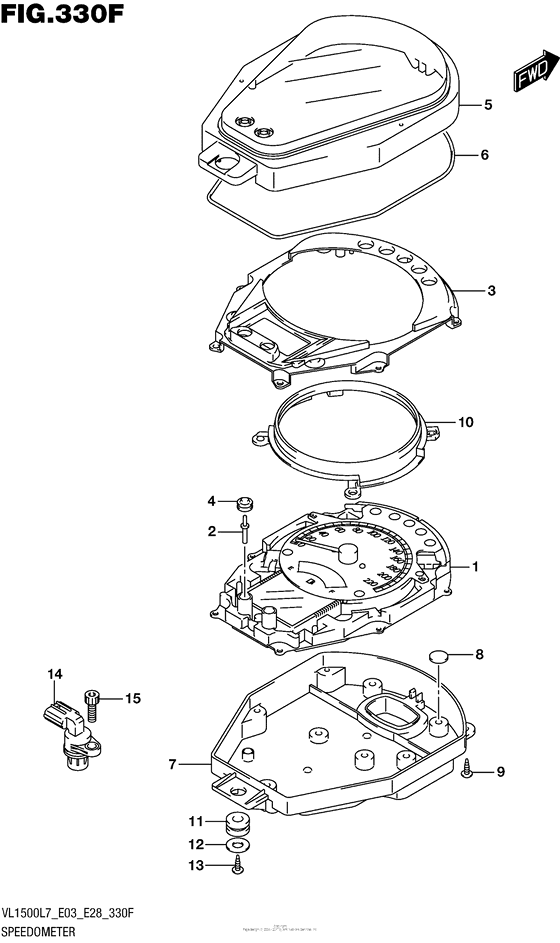 Speedometer (Vl1500Tl7 E28)