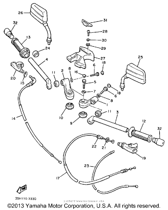 Handlebar-cable