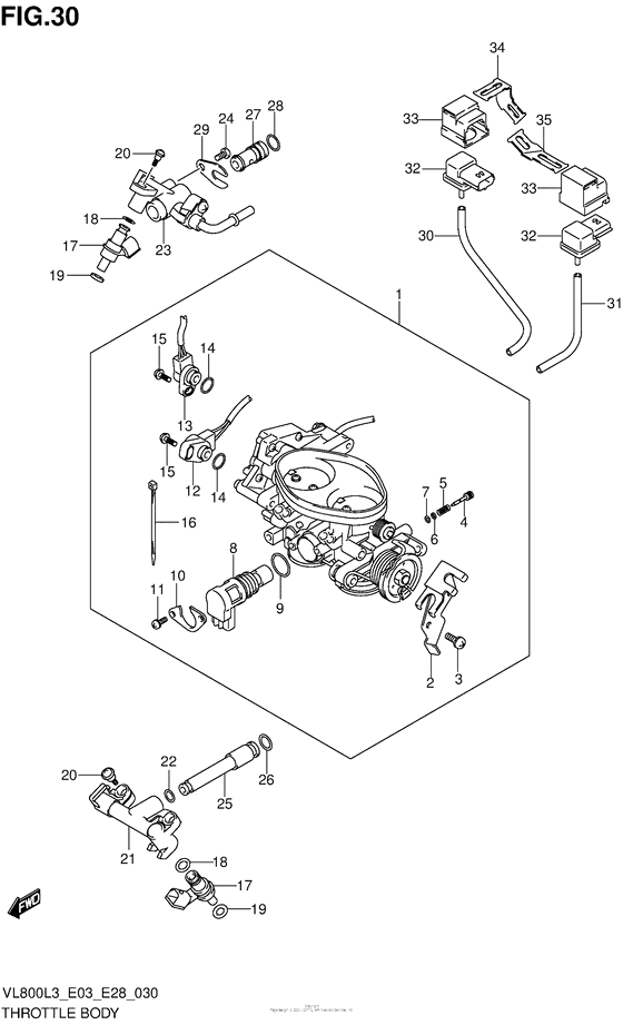 Throttle Body (Vl800Cl3 E03)