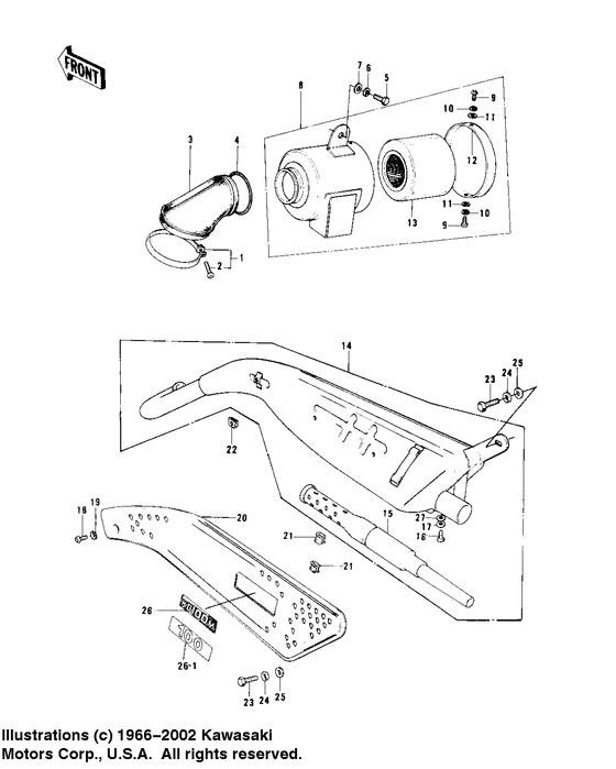 Air cleaner/muffler