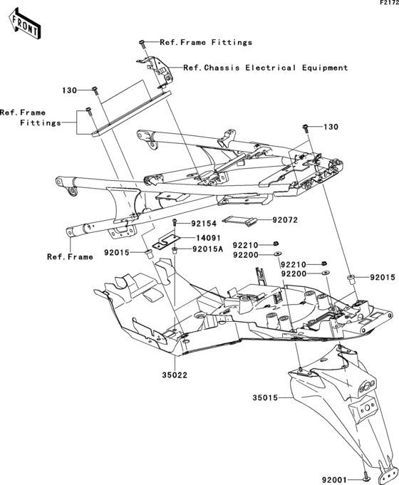 ZG1400 Заднее крыло
