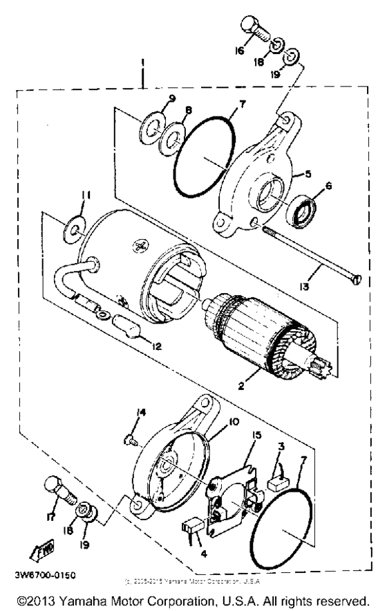 XS650SJ Стартер