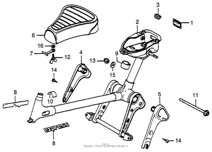 Frame + seat
