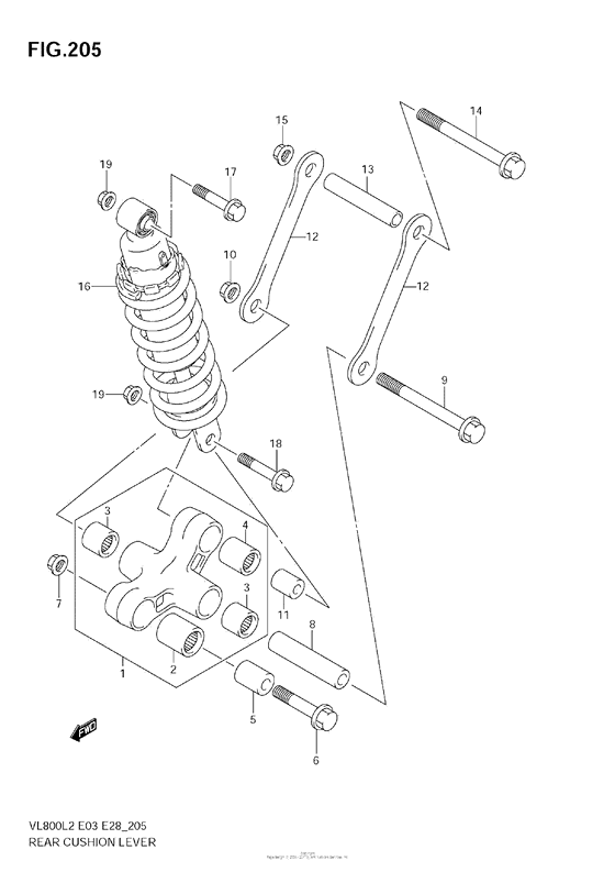 VZ800 Rear Cushion Lever (Vl800  E33)