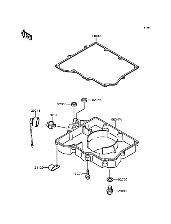 ZX400 Маслянный поддон