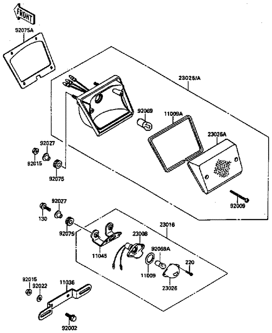 Taillight unit ass`y
