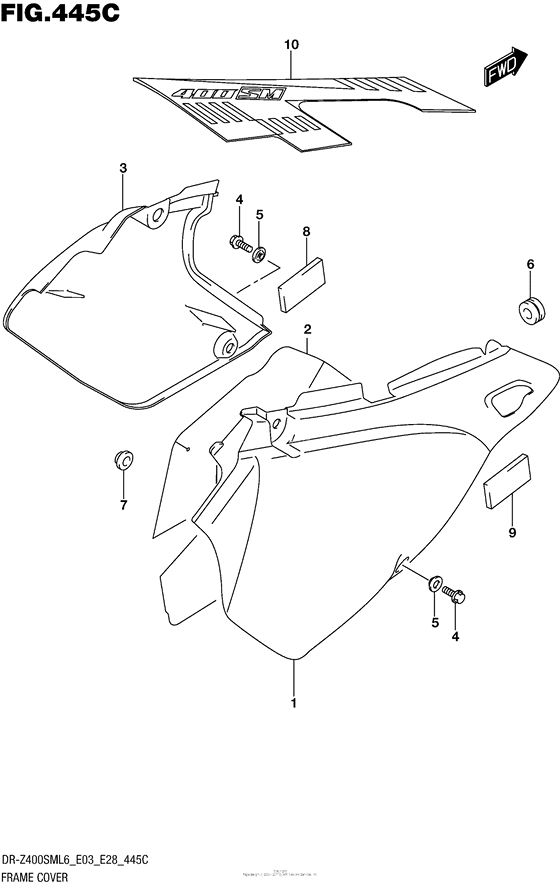 Frame Cover (Dr-Z400Sml6 E33)