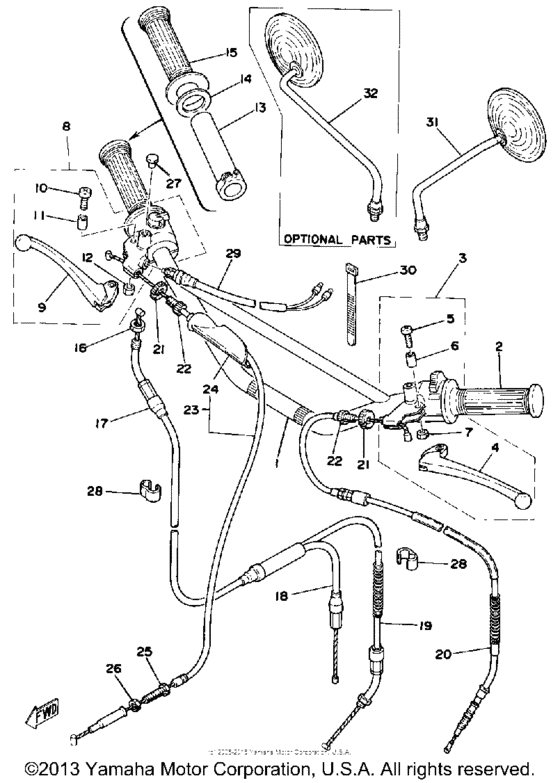 Handle wire