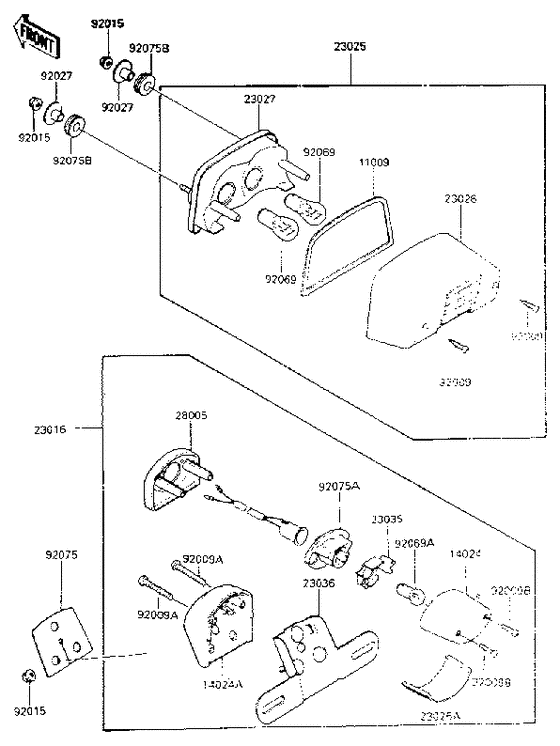 Taillight unit ass`y