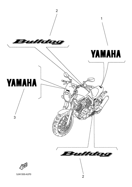 BT1100 Graphic & emblem