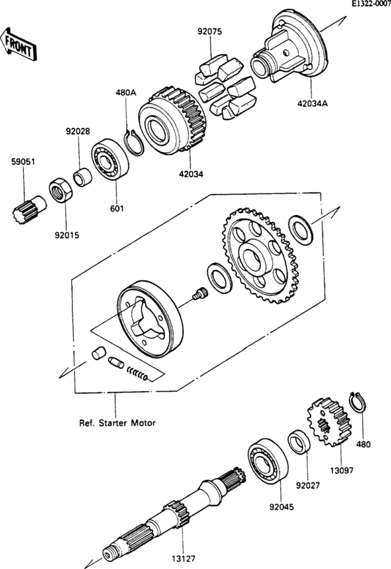 Secondary shaft
