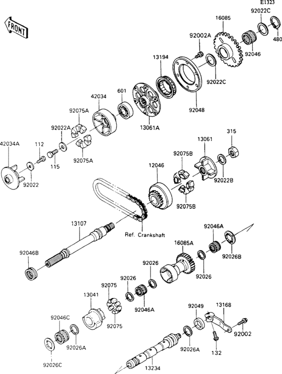 ZX1100 Валансирный вал
