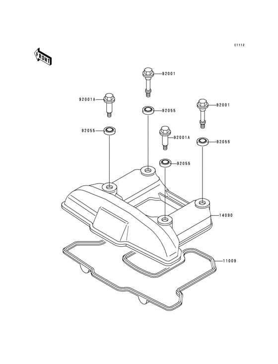KL650 Крышка головки цилиндров