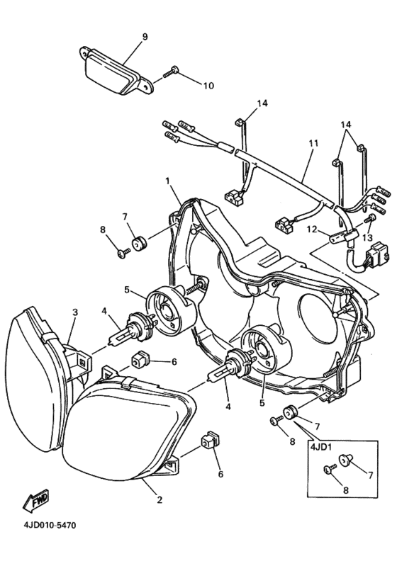 Headlight assy