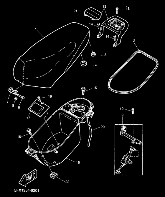 CW50RS Сидение
