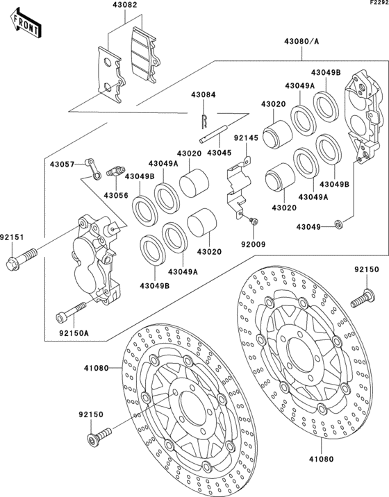 Front brake(e10-e12)