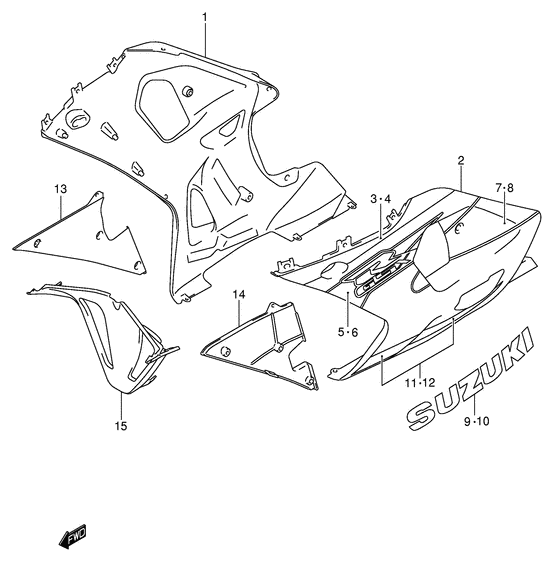 GSX-R600U1 Under cowling