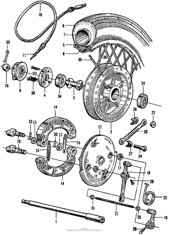 Cb/cl160front wheel