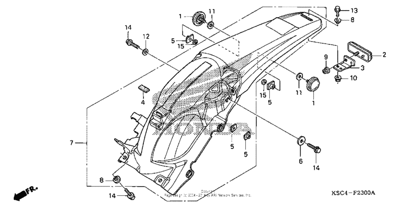  Задний бампер