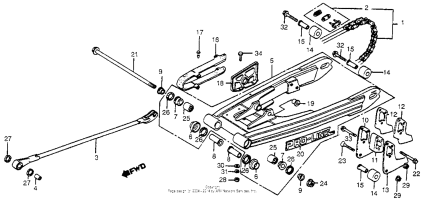 Swingarm + drive chain 81