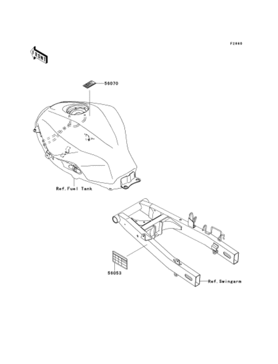 EX250 (ABS) Наклейки