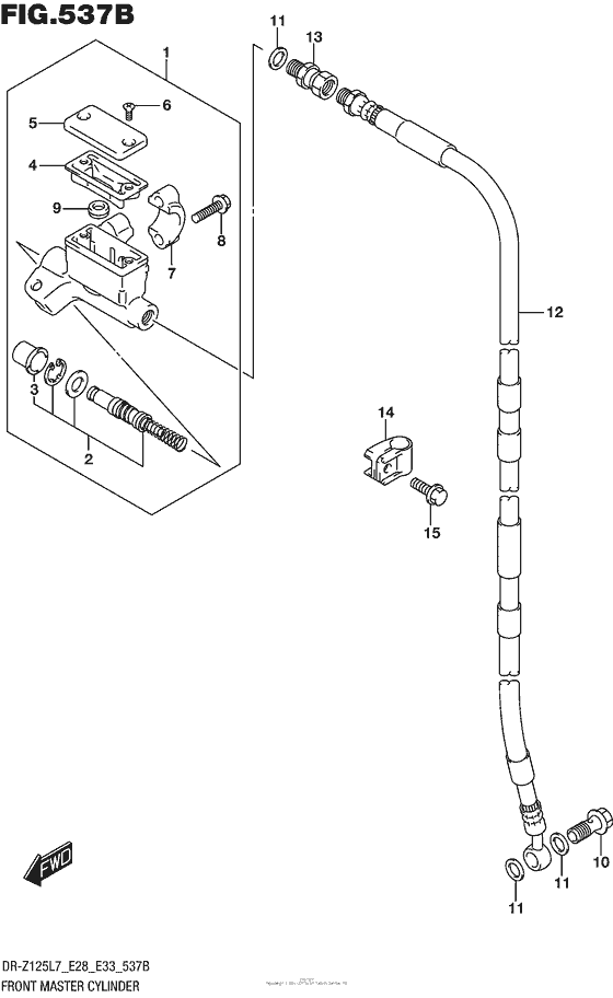 Front Master Cylinder (Dr-Z125L E33)