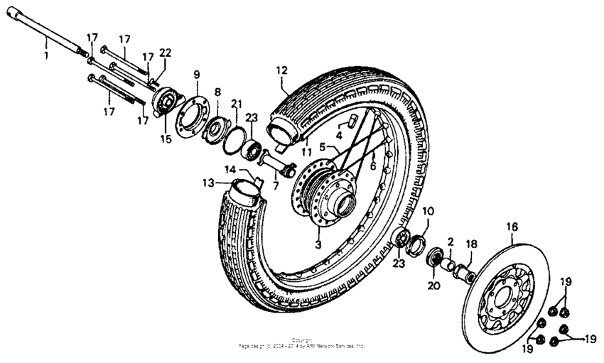 Front wheel + disc